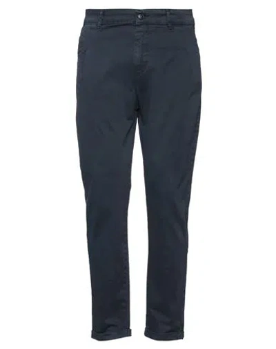 STILOSOPHY STILOSOPHY MAN PANTS NAVY SIZE 38 COTTON, ELASTANE
