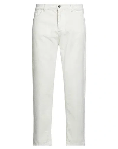 Stilosophy Man Pants Off White Size 36 Cotton