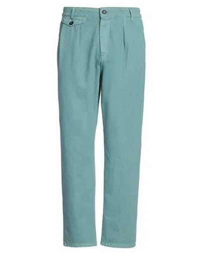 Stilosophy Man Pants Pastel Blue Size 38 Cotton