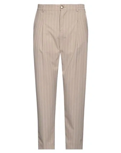Stilosophy Man Pants Taupe Size 38 Polyester, Viscose, Elastane