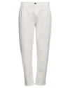 Stilosophy Man Pants Cream Size 28 Cotton In White