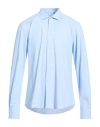 Stilosophy Man Shirt Azure Size Xl Polyamide, Elastane In Blue