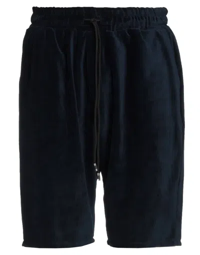 Stilosophy Man Shorts & Bermuda Shorts Midnight Blue Size S Cotton, Polyester