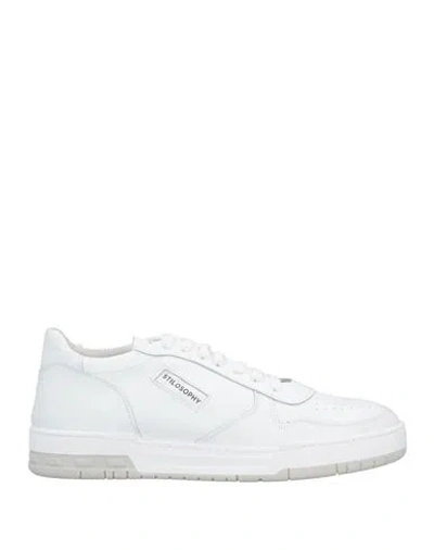 Stilosophy Man Sneakers White Size 12 Soft Leather