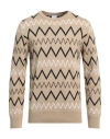 Stilosophy Man Sweater Camel Size Xl Dralon In Beige