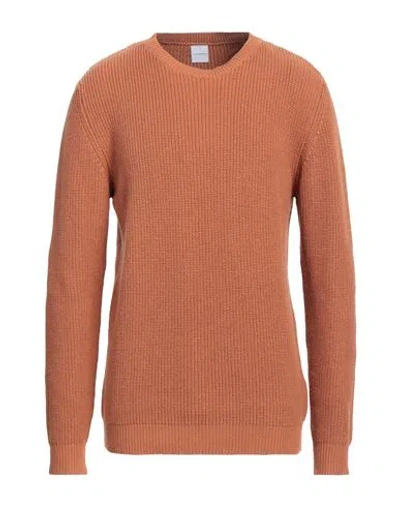 Stilosophy Man Sweater Camel Size Xxl Cotton, Acrylic In Beige