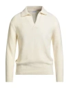 Stilosophy Man Sweater Cream Size Xl Acrylic, Wool, Polyamide, Elastane In Neutral
