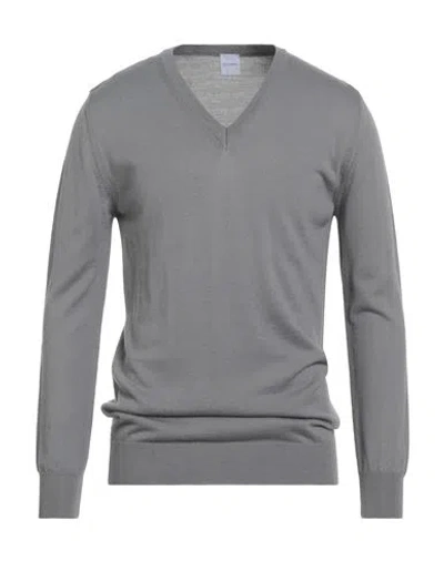 Stilosophy Man Sweater Grey Size Xxl Merino Wool, Acrylic In Gray