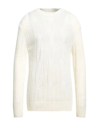 Stilosophy Man Sweater Ivory Size Xxl Acrylic, Wool, Viscose, Alpaca Wool In White
