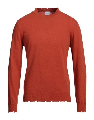 Stilosophy Man Sweater Orange Size Xl Wool, Viscose, Polyamide, Cashmere