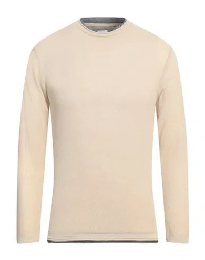 Stilosophy Man Sweater Sand Size M Cotton, Acrylic In Beige