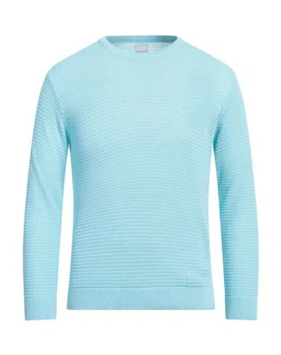 Stilosophy Man Sweater Sky Blue Size L Cotton, Acrylic