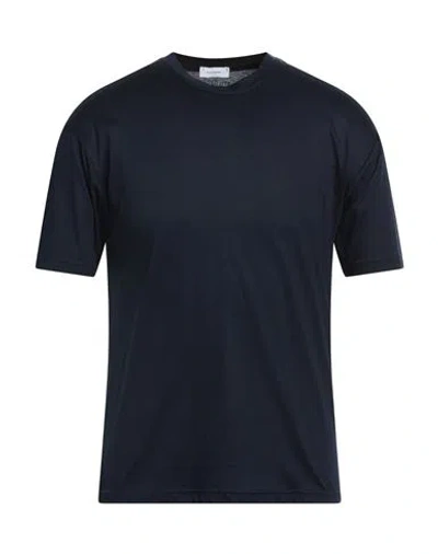 Stilosophy Man T-shirt Midnight Blue Size L Cotton, Modal