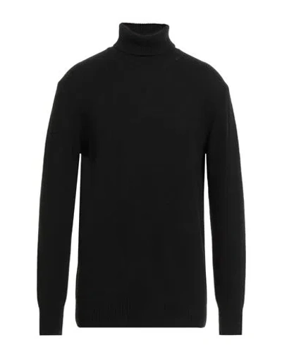STILOSOPHY STILOSOPHY MAN TURTLENECK BLACK SIZE XXL RECYCLED CASHMERE, RECYCLED WOOL