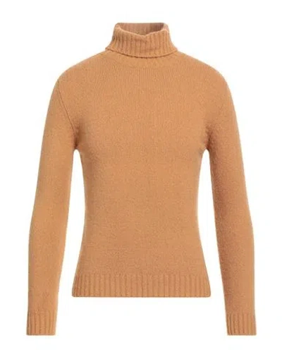 Stilosophy Man Turtleneck Camel Size M Acrylic, Wool, Polyamide, Elastane In Sand