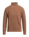 Stilosophy Man Turtleneck Camel Size Xl Acrylic, Polyester In Brown