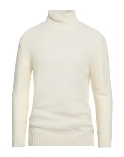 Stilosophy Man Turtleneck Cream Size Xxl Acrylic, Wool, Polyamide, Elastane In White