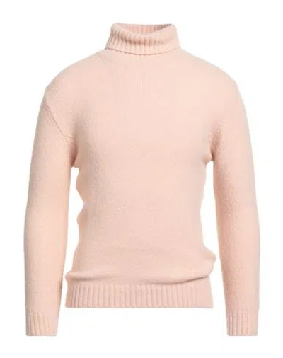 Stilosophy Man Turtleneck Light Pink Size L Acrylic, Wool, Polyamide, Elastane In Nude