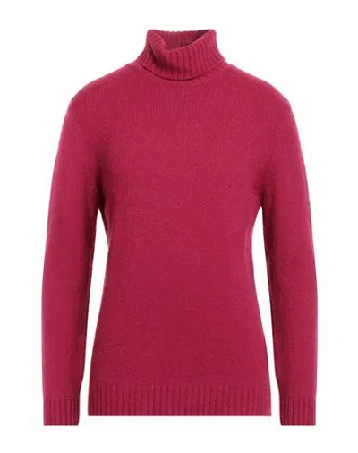 Stilosophy Man Turtleneck Magenta Size Xxl Acrylic, Wool, Polyamide, Elastane In Purple