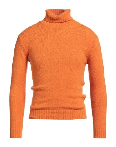 Stilosophy Man Turtleneck Orange Size L Acrylic, Wool, Polyamide, Elastane