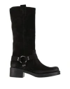 Stilosophy Woman Boot Black Size 8 Leather In Black