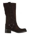 Stilosophy Woman Boot Dark Brown Size 8 Leather