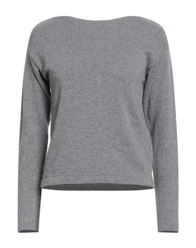 Stilosophy Woman Sweater Grey Size M Wool, Viscose, Polyamide, Cashmere In Gray