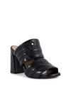 Stinaa.j Maty Orthopedic High Heel Sandal In Black Leather