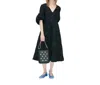 Stine Goya 3/4 Volume Sleeve Midi Dress In Anemone Jacquard In Multi