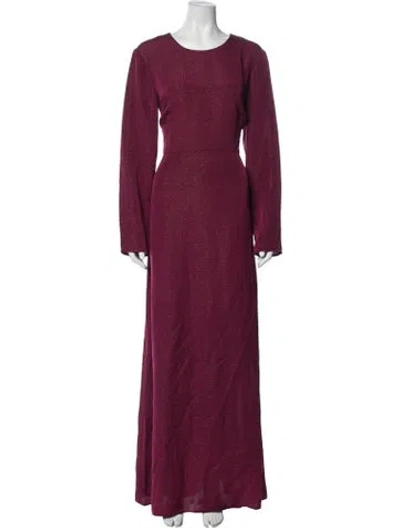 Pre-owned Stine Goya Acetate Long Dress In Red