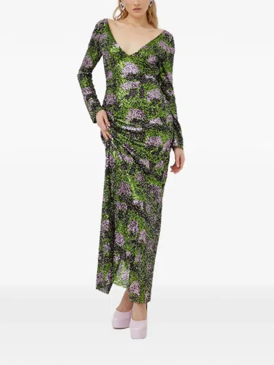 Stine Goya Allie Open-back Dress In Green