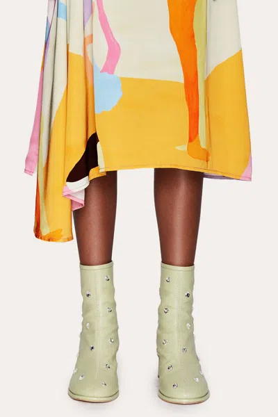 Stine Goya Allison Crystal Boots In Green