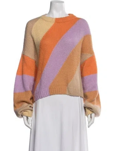 Pre-owned Stine Goya Alpaca Colorblock Pattern Sweater In Multicolor