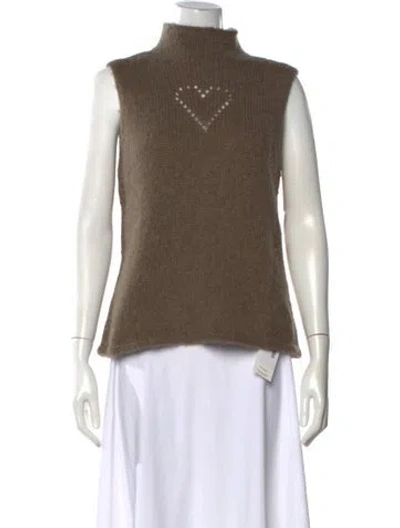 Pre-owned Stine Goya Alpaca Turtleneck Sweater W/ Tags In Brown