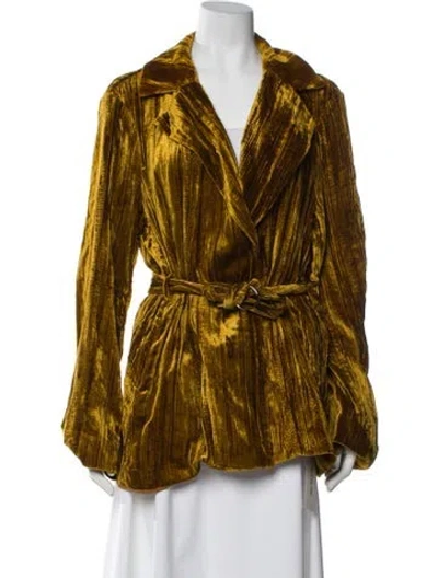 Pre-owned Stine Goya Animal Print Jacket In Yellow