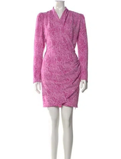 Pre-owned Stine Goya Animal Print Mini Dress In Pink