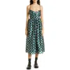 Stine Goya Arya Metallic Jacquard Check Satin Dress In 4098 Mesh Check