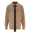 Stine Goya Beige Satin Shirt In Brown