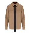 Stine Goya Beige Satin Shirt In Brown