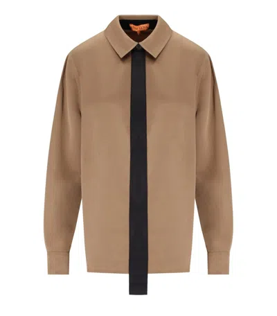 STINE GOYA BEIGE SATIN SHIRT