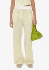 Stine Goya Bibbi Striped Wide-leg Pants In Yellow