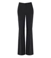 Stine Goya High-waisted Flared Trousers With Side Pockets In Black