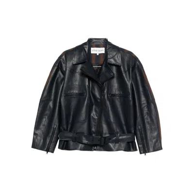 Stine Goya Blue  Brown Jackets In Black