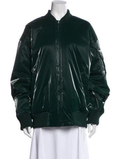 Pre-owned Stine Goya Bomber Jacket In Green