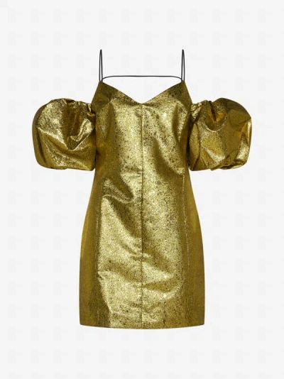 Stine Goya Brera Lame' Mini Dress In Gold