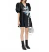 Stine Goya Brethel Metallic Mini Dress In Icy Flower In Black