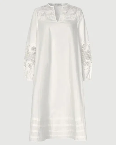 Stine Goya Broderie Long Tunic Dress In White