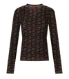Stine Goya Brown Monogram Long Sleeve T-shirt In Brown