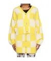 Stine Goya Amara Adonis Knit Cardigan In Yellow