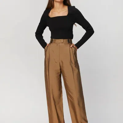 Stine Goya Chet Pants In Mocha In Brown